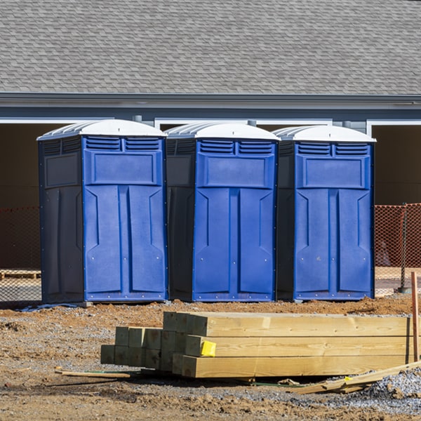 how can i report damages or issues with the portable restrooms during my rental period in Lemoyne